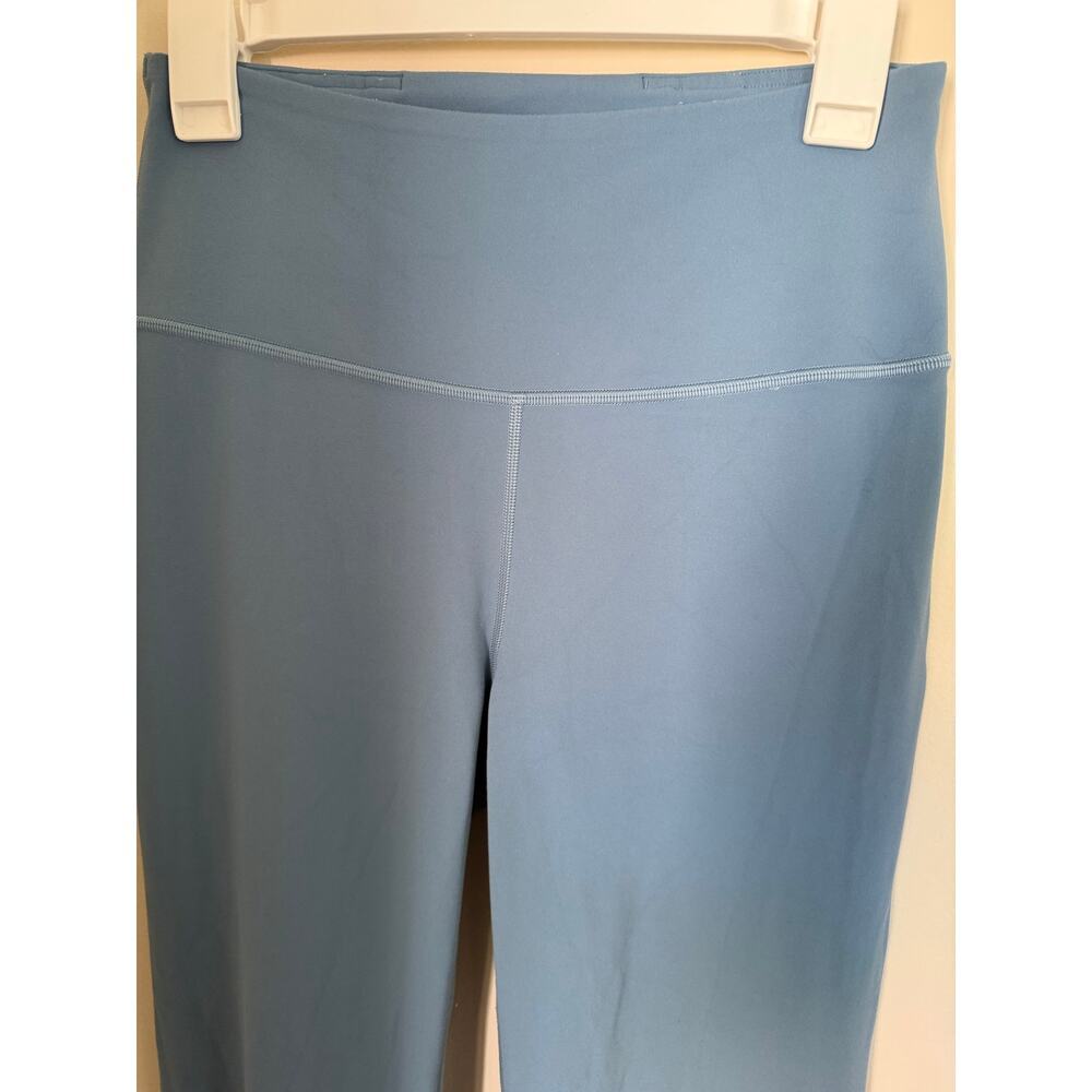 Lululemon | Utility Blue Groove Super High Rise Flared Pants Nulu Activewear- 8 - Picture 4 of 11